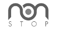 Logo de Non stop blanco y negro